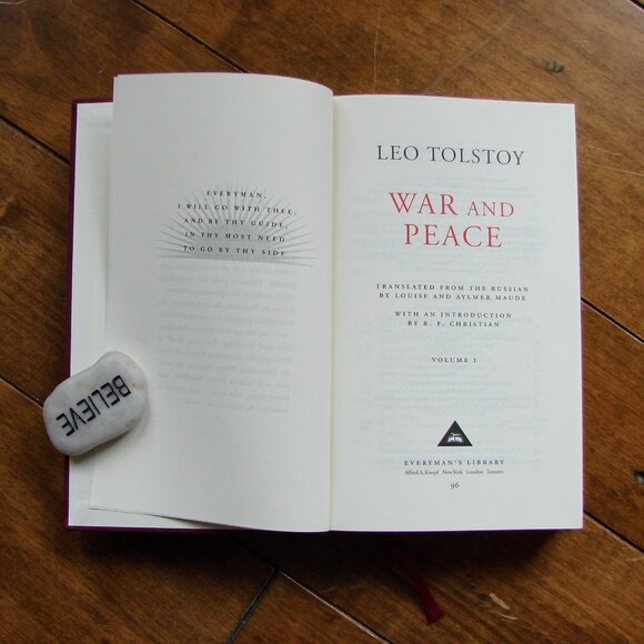 Vintage Set Leo Tolstoy War and Peace Hardcover Books Volumes 1 2 3 1992 - Picture 8 of 10
